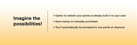 Imagine the possibilities! Option to redeem your points is already ...