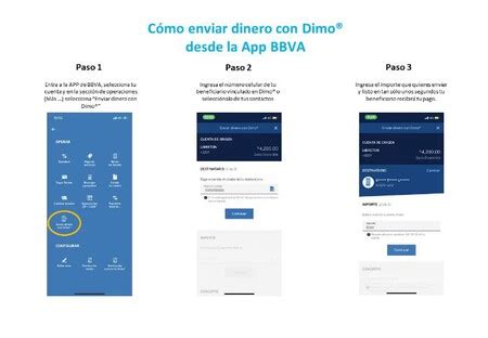 C Mo Transferir Dinero De Bbva Con Solo El N Mero De Celular Usando Dimo