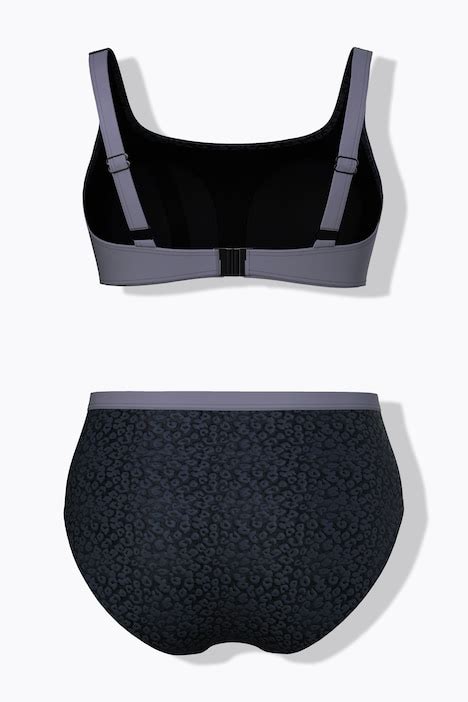 Bikini Struktur Softcups Tr Ger Verstellbar Schwarz Happy Size