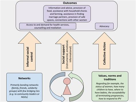 Relationships Between Social Capital And Outcomes Identified In