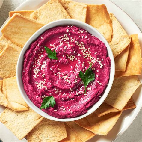 Pink Beetroot Hummus Resplendent Kitchen