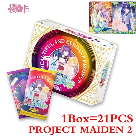 New Project Maiden 2 Booster Box Goddess Story Collection Cards Girls Party Swimsuit Bikini