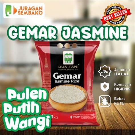 Beras Dua Tani Gemar Jasmine 5kg Lazada Indonesia