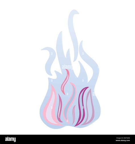 Natural Gas Burning Blue Flames Stock Vector Images Alamy