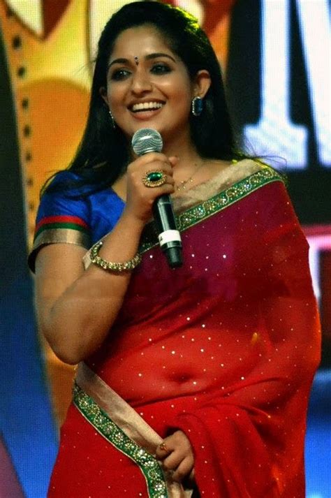 Kavya Madhavan Hot Navel Photos IN Red Saree In Award Function SERIAL ACTRESS HOT SPICY PHOTOS