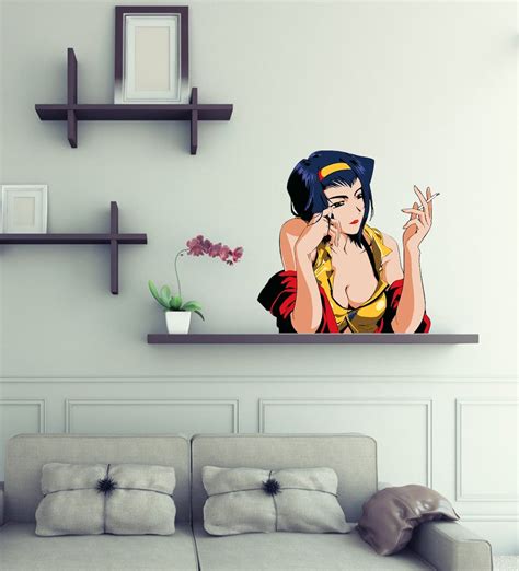 Waifu Poster Sexy Anime Girl Wall Decor Smoking Girl Anime Etsy