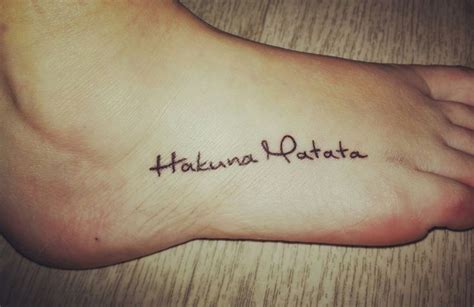 Hakuna Matata Tattoo Idee Per Tatuaggi Tatuaggi Idee