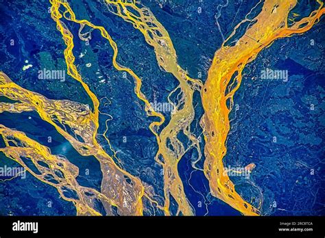 Brahmaputra River, India. Image by NASA. Media usage guidelines: https ...