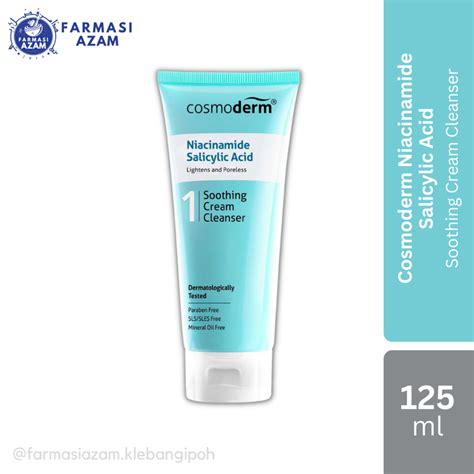 Cosmoderm Niacinamide Salicylic Acid Soothing Cream Cleanser 125ml Shopee Malaysia