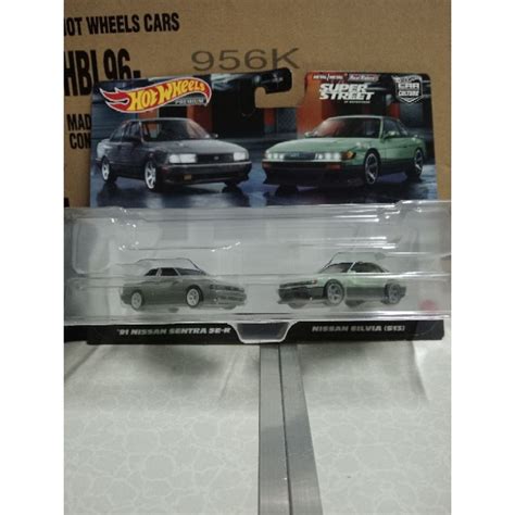 HOT WHEELS PREMIUM TWIN PACK NISSAN SENTRA SE R NISSAN SILVIA S Shopee Malaysia
