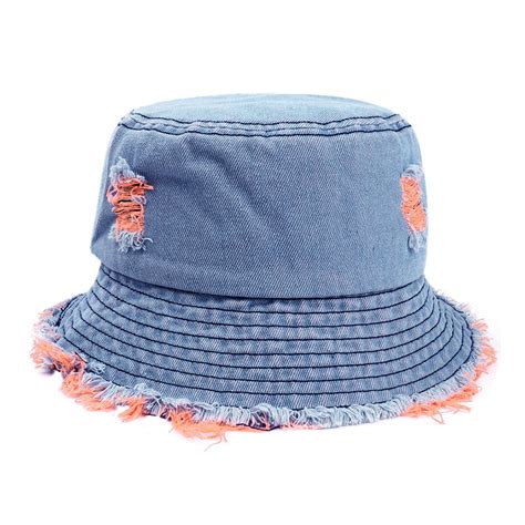 Vestitiy Unisex Fishing Hat Upf Aldult Bucket Hats Jean Washed