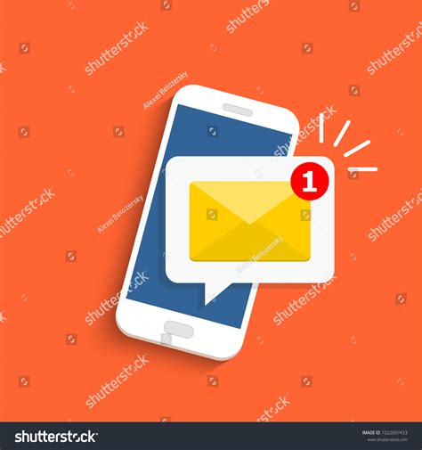 Email Notification Concept New Email On Stock Vector Royalty Free