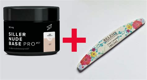Siller Nude Base Pro 7 30мл Плюс Пилка для Ногтей Beleon 180 240 Купить Недорого на Bigl ua
