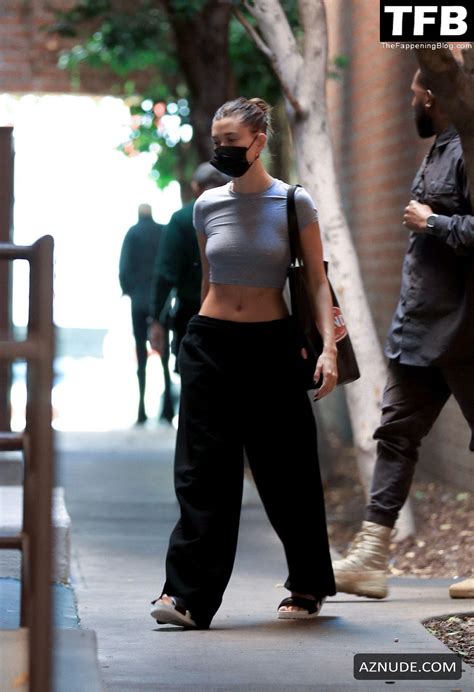 Hailey Baldwin Sexy Seen Showing Off Her Hot Model Waist In Beverly Hills Aznude