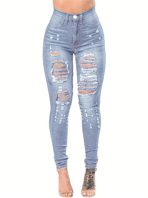 Woman Clothing Stacked Jeans Temu