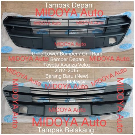 Jual Grille Lower Bumper Grill Ram Bemper Depan Toyota Avanza Tipe