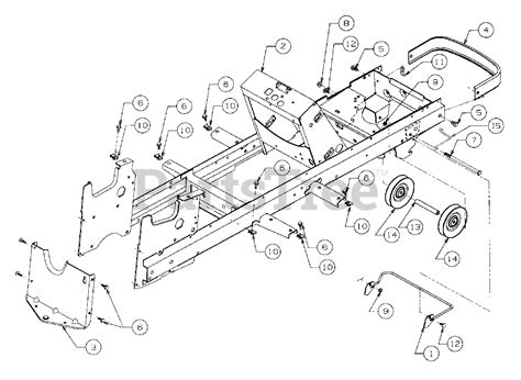 Cub Cadet 2206 13a 298m100 Cub Cadet Garden Tractor Frame And