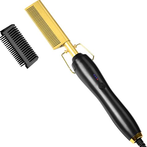 Electric Hot Comb Hair Straightener Electric Straightening Comb For Wigs Afro Hair Beard
