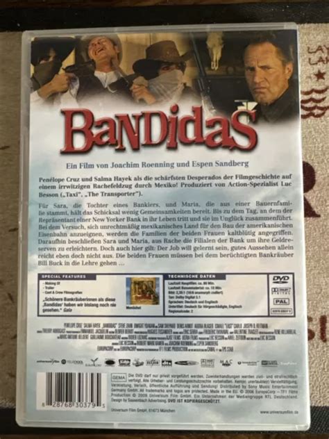 Bandidas Dvd Salma Hayek Pen Lope Cruz Steve Zahn Dwight Yoakam Sam