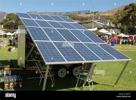 Solar Panel Display Stock Photo Alamy