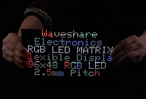 Waveshare Flexible Rgb Full Color Led Matrix Panel X Rgb Leds