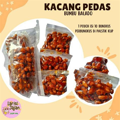 Jual Kacang Balado Larisi Jajan Kacang Balado Pedas Manis Jajanan