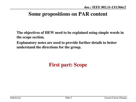 Some Propositions To Progress Towards The Par Definition Ppt Download
