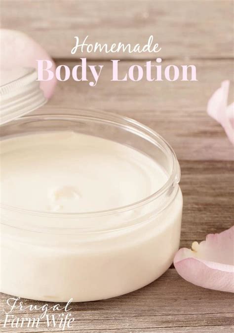 Homemade Body Lotion The Frugal Farm Wife