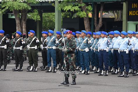 Jelang Pemilu 2024 Dirlat Kodiklatal Ikuti Apel Gabungan Tni Polri