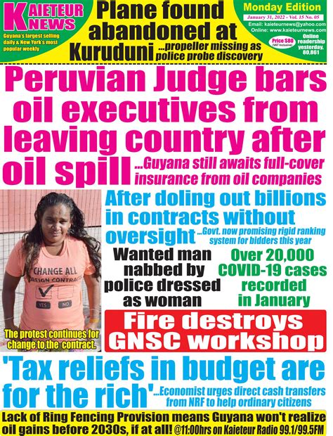 Top News Stories Today from Kaieteur News Guyana 8