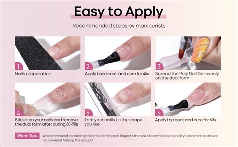 Amazon Modelones Poly Extension Gel Kit For Nail Colors Pink Glitter Nude Tones Poly