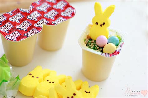 Easter Party Food And Playdate Ideas Diy Easter Basket Pudding Snack