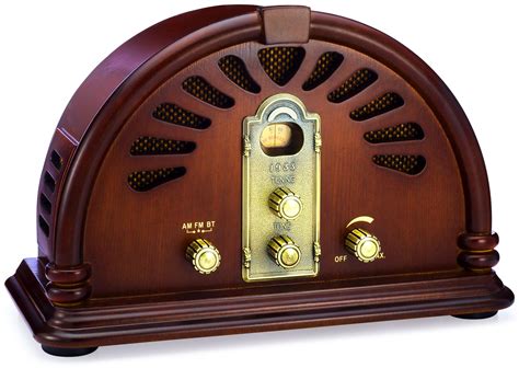 ClearClick Classic Vintage Retro Style AM/FM Radio with Bluetooth ...
