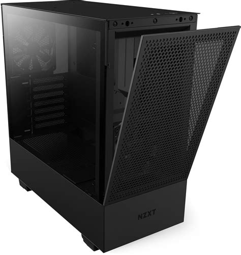 Compact Atx Mid Tower Pc Gaming Case Nzxt H510 Flow Tempered Glass Side