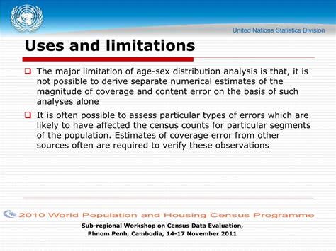 Ppt Evaluation Of Age And Sex Distribution United Nations Statistics Division Powerpoint