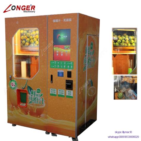 Automatic Fresh Fruit Orange Juice Vending Machine Buy Orange Juice