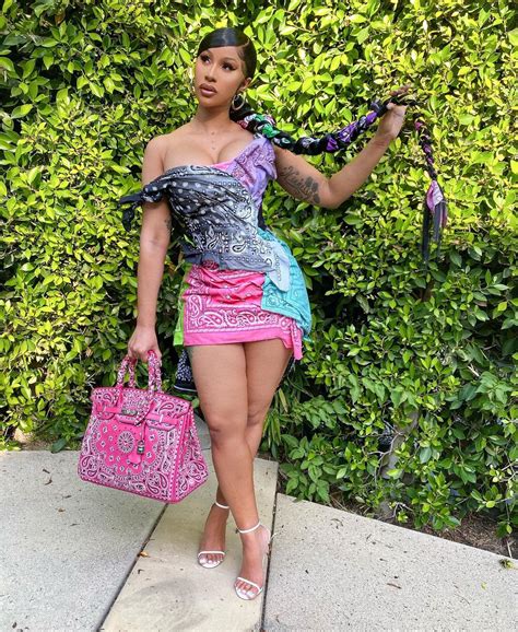 Cardi B Flashes Her Thigh And Booty Tattoos In Skimpy Bikini Airtime Chicks