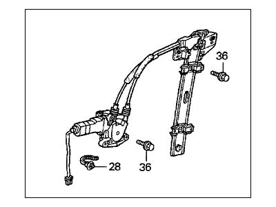 Genuine Acura Cl Window Regulator