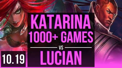 KATARINA Vs LUCIAN MID Rank 9 Katarina 1 1M Mastery Points KR