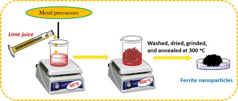 Schematic Showing Synthesis Of Ferrite Nanoparticles Download