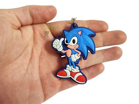 Chaveiro Sonic Emborrachado para Lembrancinha e Coleção Elo7