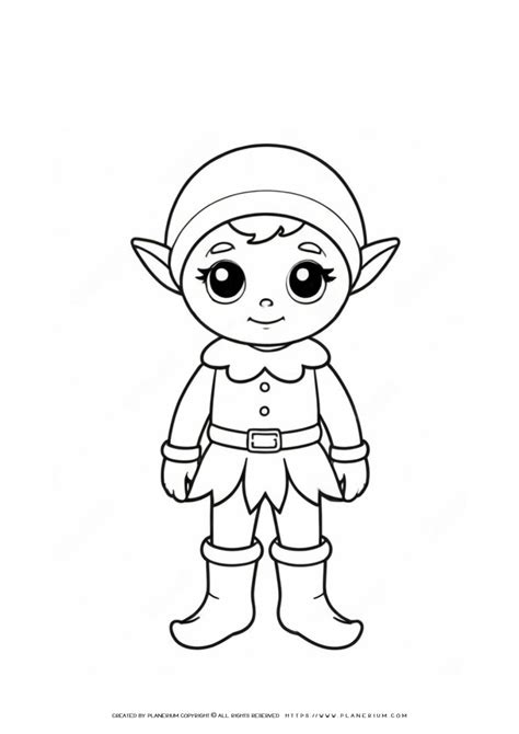 Free Printable Elf Coloring Page: Unleash Creative Fun