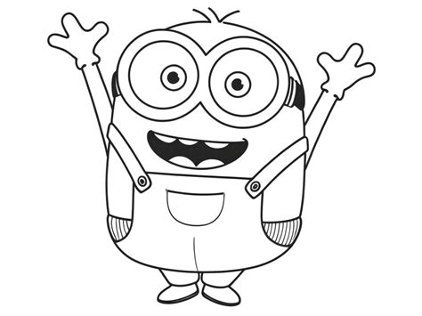 Minions Para Colorir Bob - 13 Desenhos de Minions para colorir