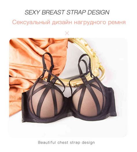 Nyx Black Push Up Bra And Panty Set Back Sexy Lingerie For Women Thick Cotton Plus Size