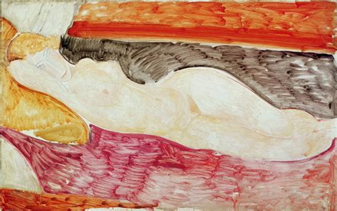 Reclining Nude By Amedeo Modigliani L Auf Leinwand Classic