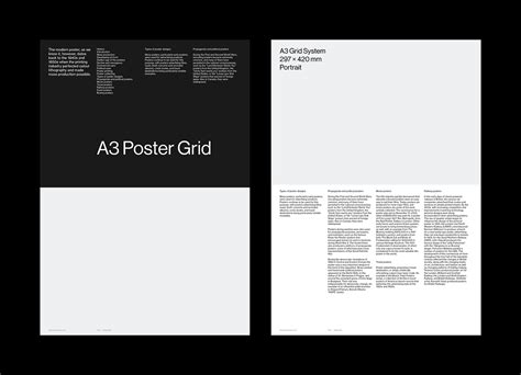 A3 Swiss Style Poster Grid System For InDesign On Behance