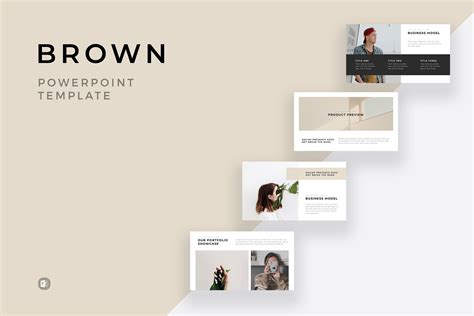 Brown Minimal Powerpoint Template Powerpoint Templates Simple