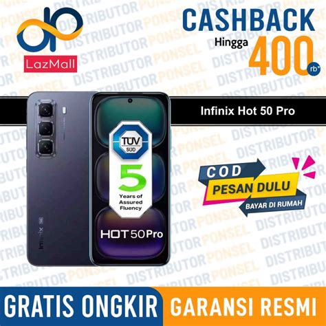 Infinix Hot 50 Pro Plus Pro 8 256 GB Hot 50 Garansi Resmi Lazada Indonesia
