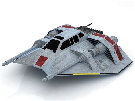 3D star wars snowspeeder snow model - TurboSquid 1627786