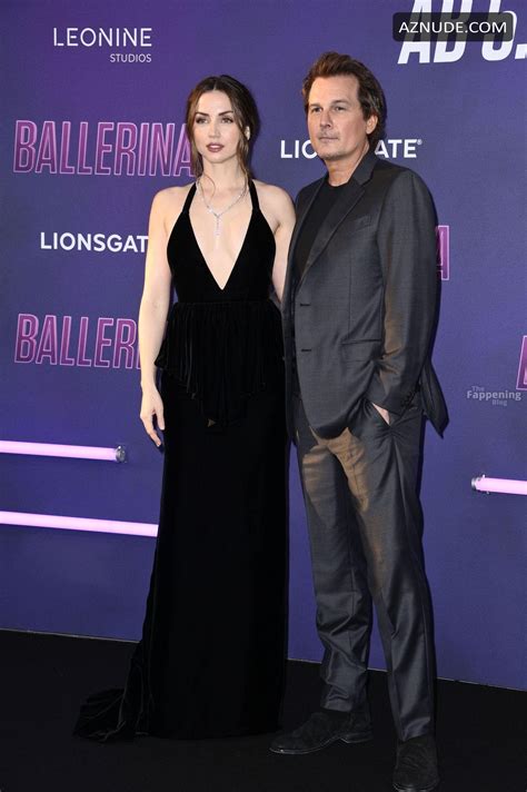 Ana De Armas Sexy Shows Off Her Hot Tits In A Stunning Black Dress At The From The World Of John